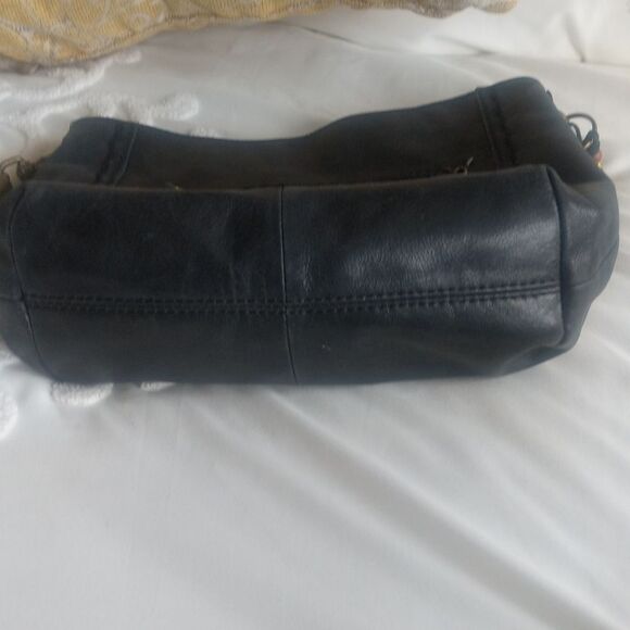 The Sak Indio SmokyBlack Leather Hobo Shoulder Bag - Picture 10 of 16